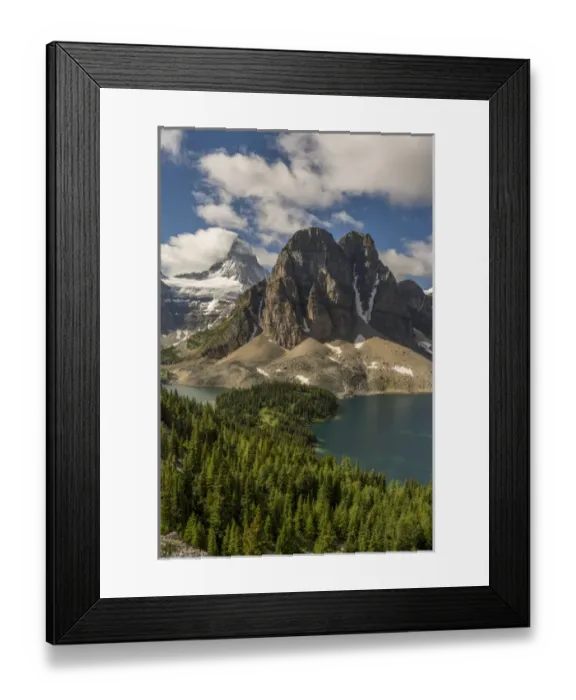 Framed Print : Mt Assiniboine and Sunburst Peak as seen from the Nublet Framed Print : Mt Assiniboine and Sunburst Peak as seen from the Nublet