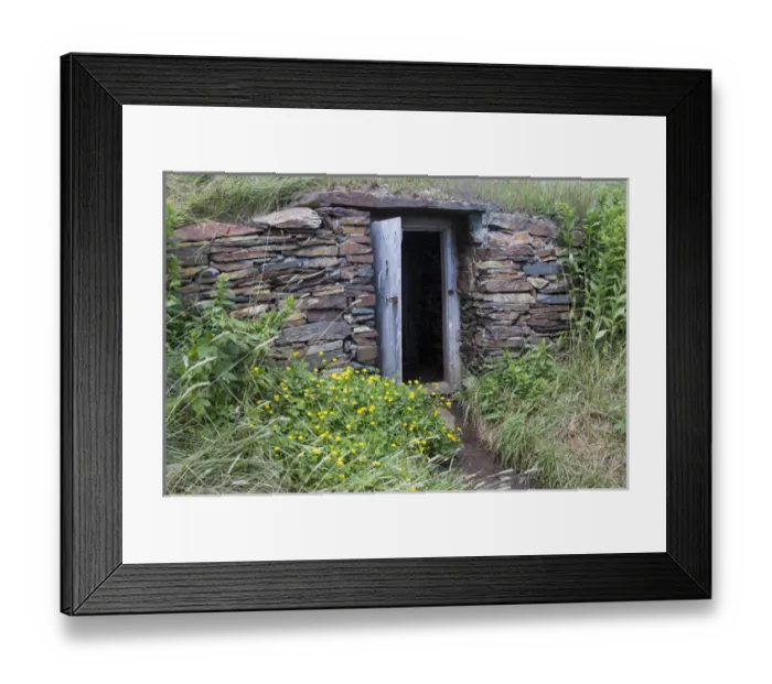 Framed Print : North America, Canada, NL, root cellar in Elliston, the root cellar capital of the world Framed Print : North America, Canada, NL, root cellar in Elliston, the root cellar capital of the world
