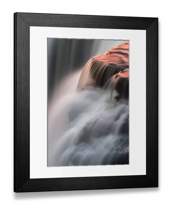 Framed Print : North America, Canada, Ontario. Detail of sunset reflections on Kakabeka Falls, Ontario Framed Print : North America, Canada, Ontario. Detail of sunset reflections on Kakabeka Falls, Ontario