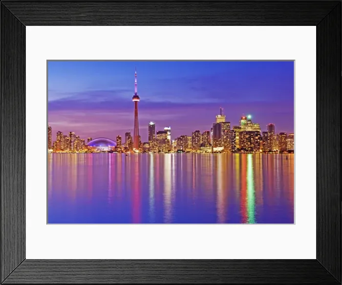Framed Print : Toronto Skyline at dusk Framed Print : Toronto Skyline at dusk