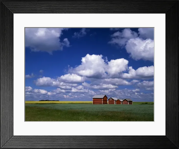 Framed Print : Canada, Saskatchewan, Delmas, View of landscape Framed Print : Canada, Saskatchewan, Delmas, View of landscape