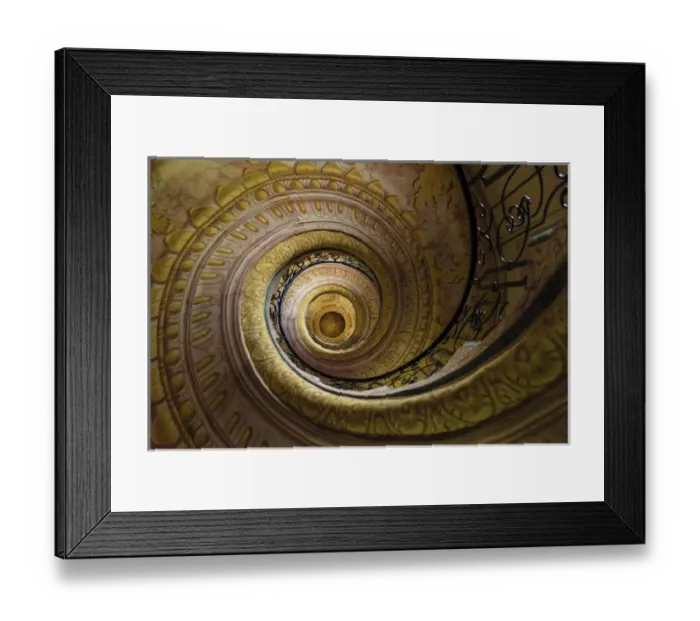 Framed Print : RM. Staircase between Church and Library. Melk Abbey. Melk. Austria