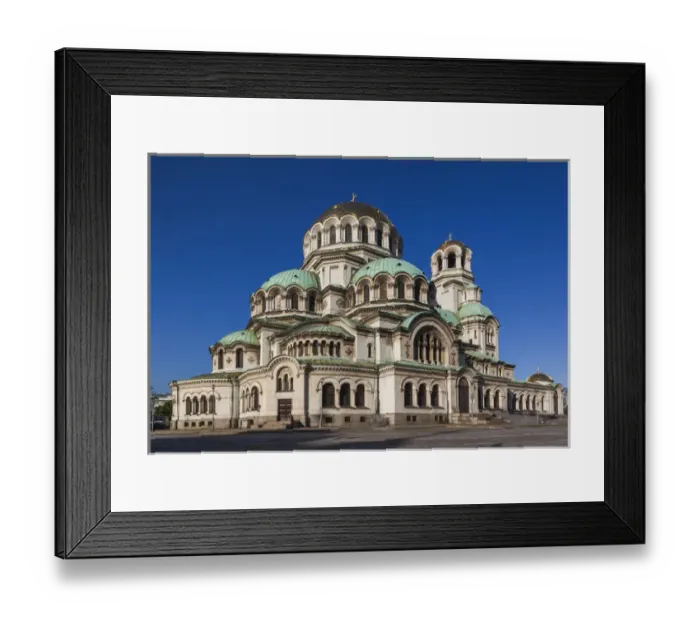 Framed Print : Bulgaria, Sofia, Ploshtad Alexander Nevski Square, Aleksander Nevski Church, morning