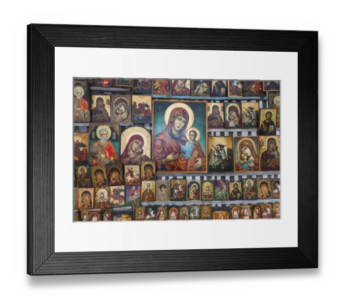 Framed Print : Bulgaria, Sofia, souvenir icons for sale Framed Print : Bulgaria, Sofia, souvenir icons for sale