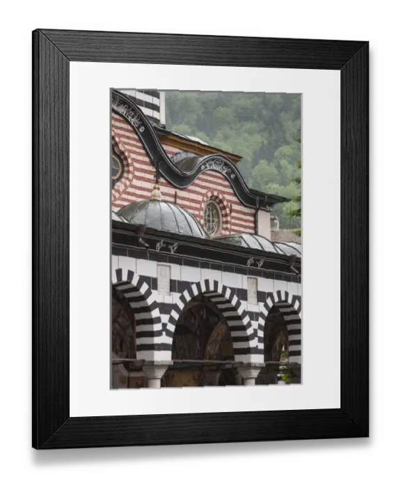Framed Print : Bulgaria, Southern Mountains, Rila, Rila Monastery, exterior Framed Print : Bulgaria, Southern Mountains, Rila, Rila Monastery, exterior