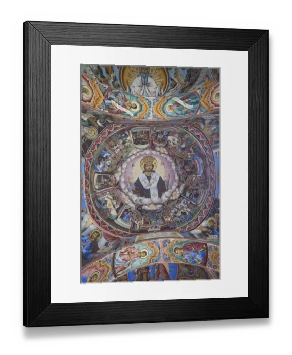 Framed Print : Bulgaria, Southern Mountains, Rila, Rila Monastery, UNESCO-listed wall frescoes Framed Print : Bulgaria, Southern Mountains, Rila, Rila Monastery, UNESCO-listed wall frescoes
