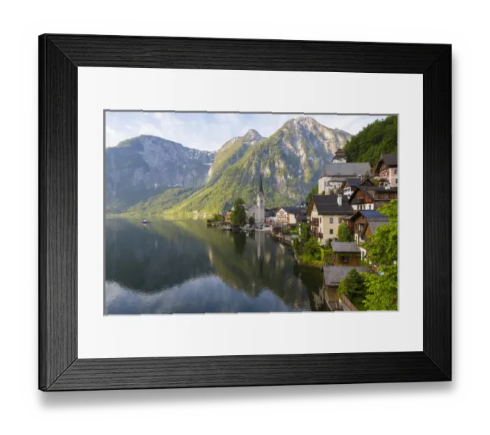 Framed Print : Hallstatt, Salzkammergut, Upper Austria, Austria Framed Print : Hallstatt, Salzkammergut, Upper Austria, Austria