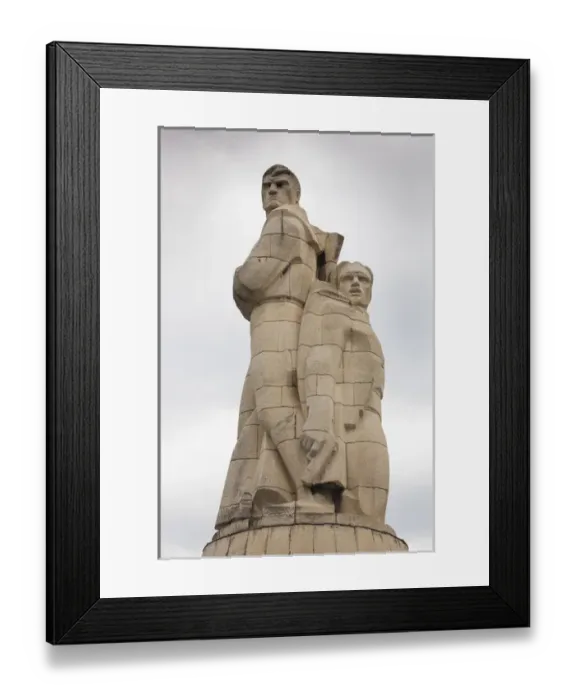 Framed Print : Bulgaria, Black Sea Coast, Varna, Primorski Park, Soviet-era Partisans monument Framed Print : Bulgaria, Black Sea Coast, Varna, Primorski Park, Soviet-era Partisans monument