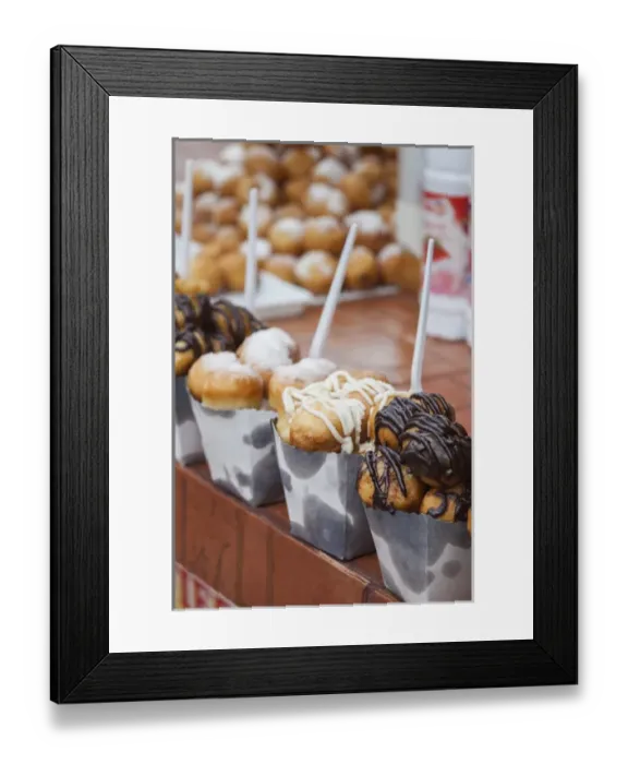 Framed Print : Bulgaria, Black Sea Coast, Golden Sands, Zlatni Pyasatsi, resort treats, ponichki, donuts Framed Print : Bulgaria, Black Sea Coast, Golden Sands, Zlatni Pyasatsi, resort treats, ponichki, donuts