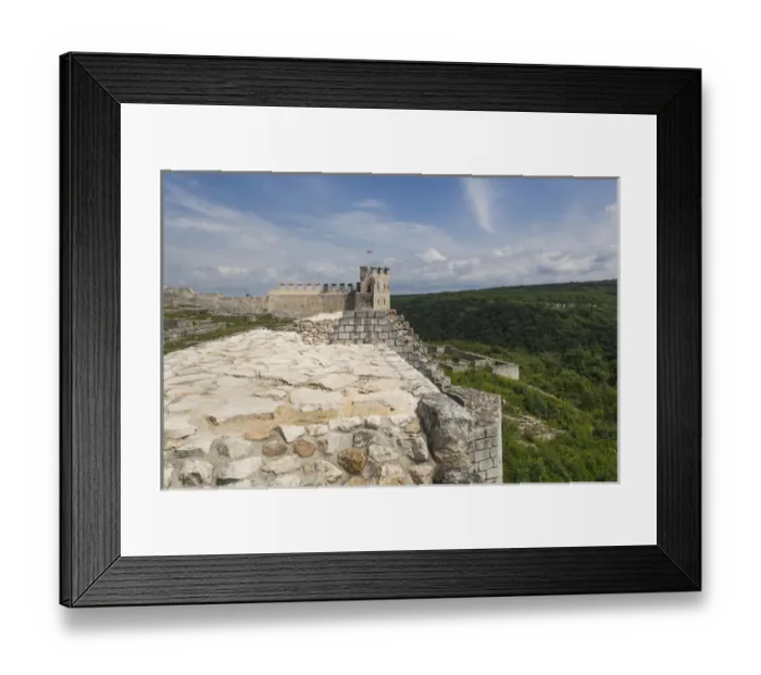 Framed Print : Bulgaria, Central Mountains, Shumen, ruins of the Shumen Fortress, built 1185