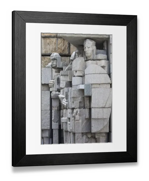 Framed Print : Bulgaria, Central Mountains, Shumen, Soviet-era, Creators of the Bulgarian State Monument