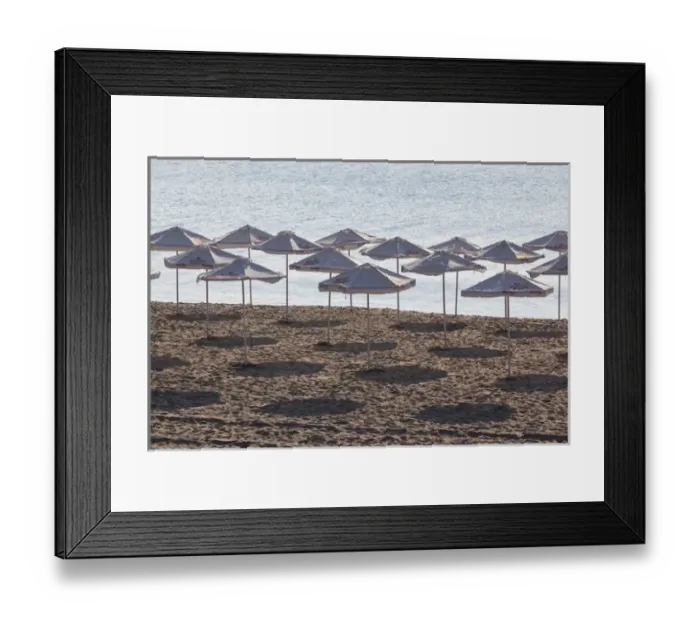 Framed Print : Bulgaria, Black Sea Coast, Burgas, Town Beach umbrellas Framed Print : Bulgaria, Black Sea Coast, Burgas, Town Beach umbrellas