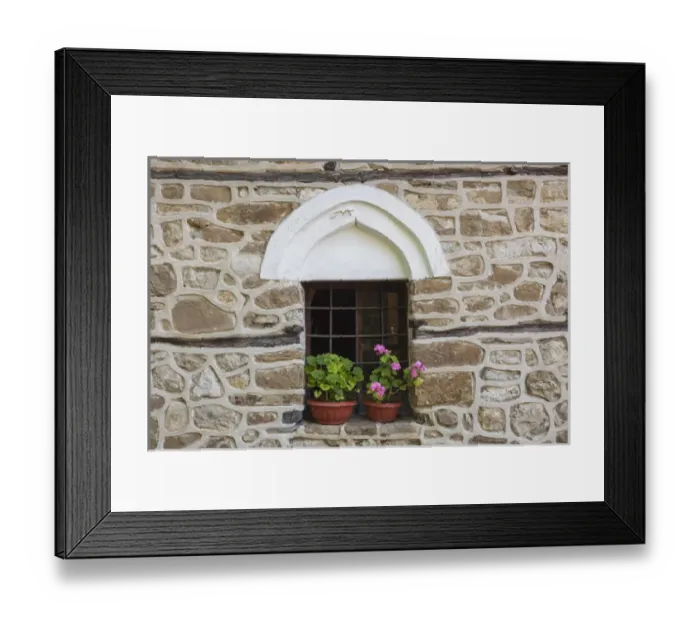 Framed Print : Bulgaria, Central Mountains, Veliko Tarnovo-area, Arbanasi, Ottoman-era house, window Framed Print : Bulgaria, Central Mountains, Veliko Tarnovo-area, Arbanasi, Ottoman-era house, window
