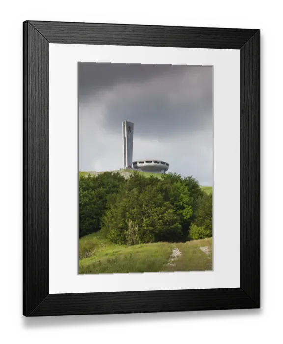 Framed Print : Bulgaria, Central Mountains, Shipka, Shipka Pass, ruins of the Soviet-era Buzludzha Monument Framed Print : Bulgaria, Central Mountains, Shipka, Shipka Pass, ruins of the Soviet-era Buzludzha Monument