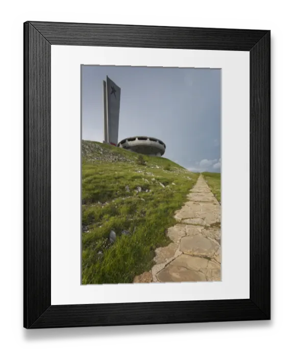 Framed Print : Bulgaria, Central Mountains, Shipka, Shipka Pass, ruins of the Soviet-era Buzludzha Monument Framed Print : Bulgaria, Central Mountains, Shipka, Shipka Pass, ruins of the Soviet-era Buzludzha Monument