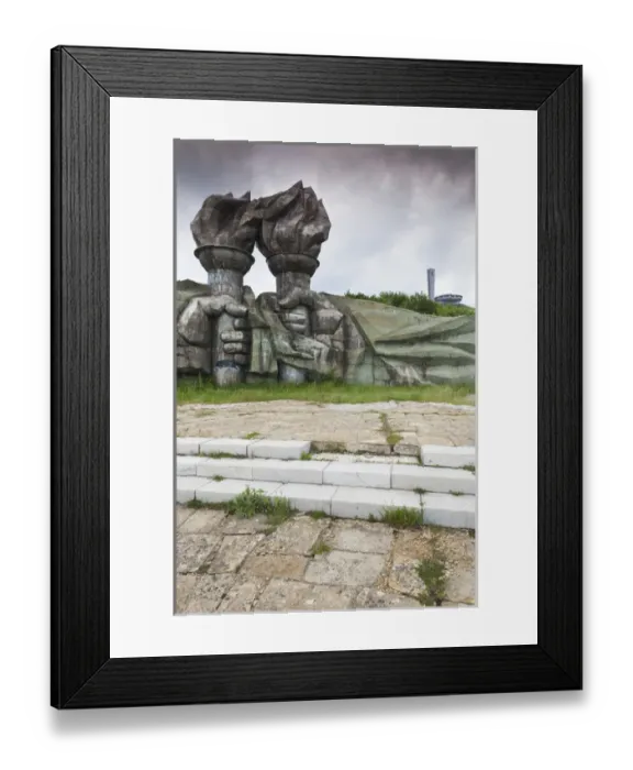 Framed Print : Bulgaria, Central Mountains, Shipka, Shipka Pass, ruins of the Soviet-era Buzludzha Monument Framed Print : Bulgaria, Central Mountains, Shipka, Shipka Pass, ruins of the Soviet-era Buzludzha Monument