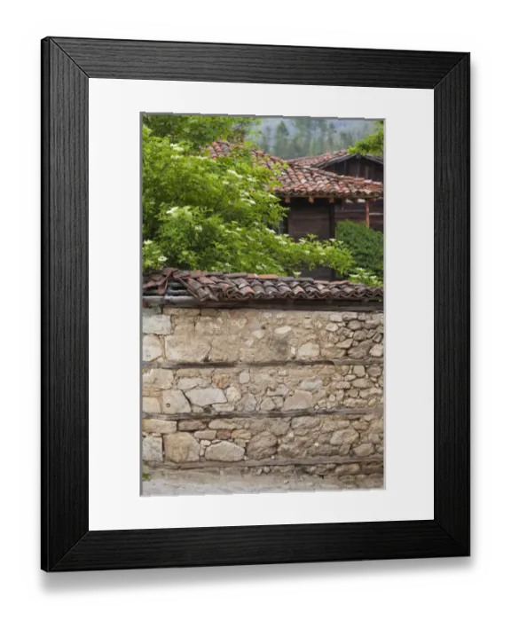 Framed Print : Bulgaria, Central Mountains, Koprivshtitsa, wall detail Framed Print : Bulgaria, Central Mountains, Koprivshtitsa, wall detail