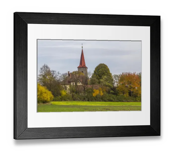 Framed Print : Czech Republic, Liberec. Village church near Trosky Czech Republic Framed Print : Czech Republic, Liberec. Village church near Trosky Czech Republic