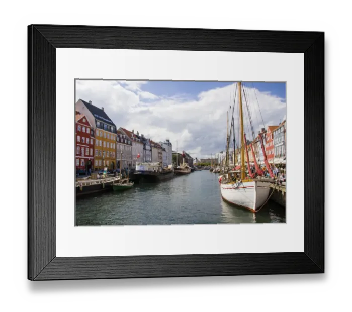 Framed Print : RM. Ship. Nyhavn. Copenhagen. Denmark Framed Print : RM. Ship. Nyhavn. Copenhagen. Denmark