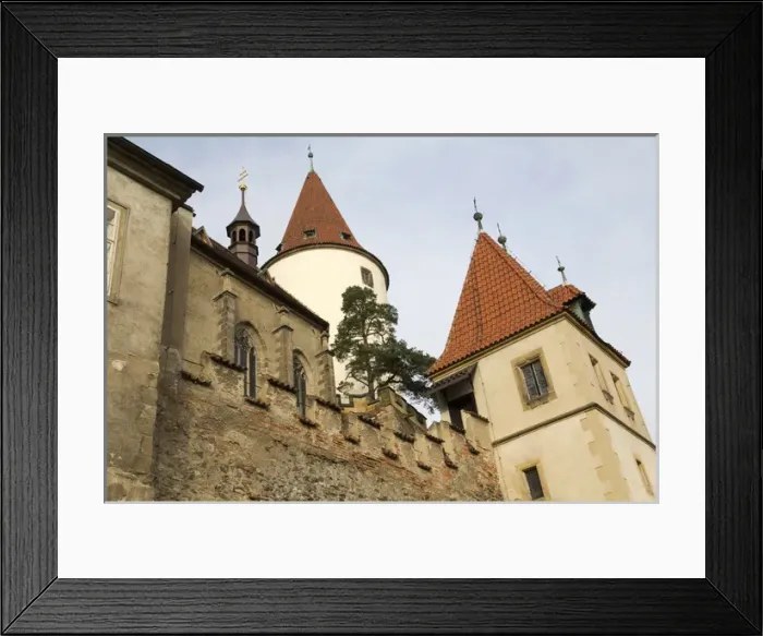 Framed Print : Czech Republic, Bohemia, Krivoklat. Construction of the castle began in the 12th c