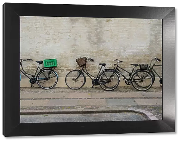 Bycycles in the city of Copernhagen, Denmark