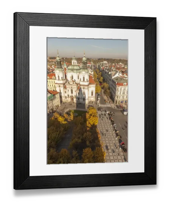 Framed Print : RF. Birds eye View of Old Town Square. Prague. Czech Republic Framed Print : RF. Birds eye View of Old Town Square. Prague. Czech Republic