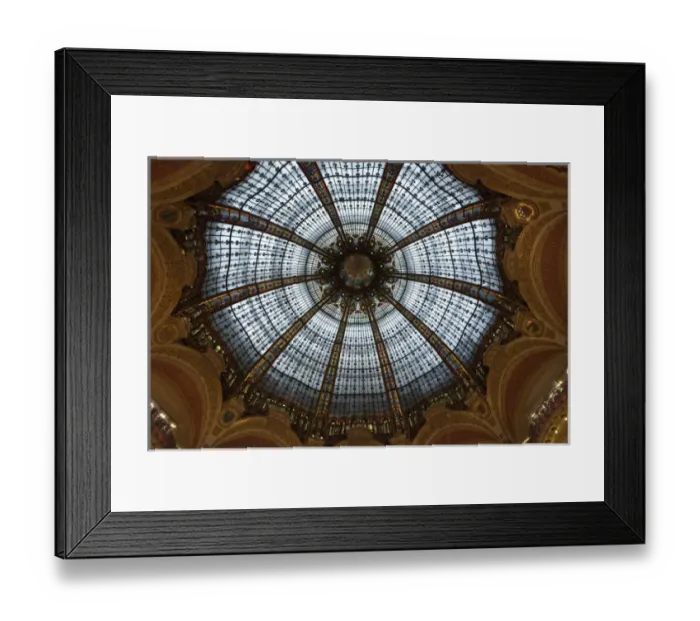 Framed Print : Europe, France, Paris. Ceiling of Galeries Lafayette department store. Credit as Framed Print : Europe, France, Paris. Ceiling of Galeries Lafayette department store. Credit as