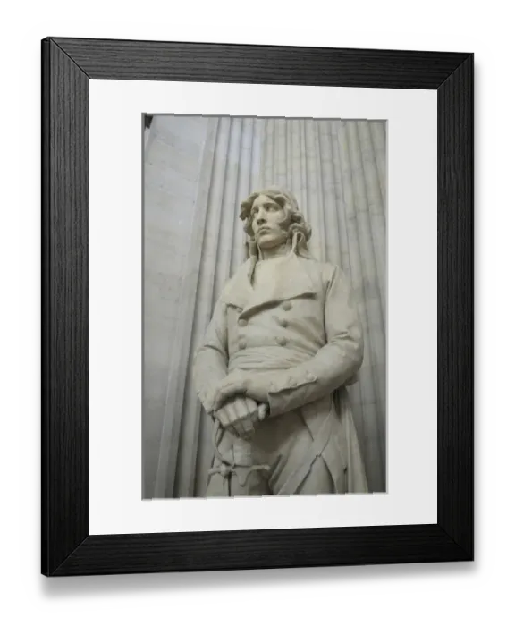 Framed Print : Europe, France, Paris. Pantheon sculpture