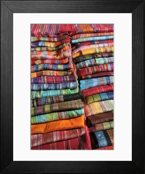 Framed Print : Europe, France, Paris. Fabric, Thursday Market, Boulevard Saint-Germain Framed Print : Europe, France, Paris. Fabric, Thursday Market, Boulevard Saint-Germain