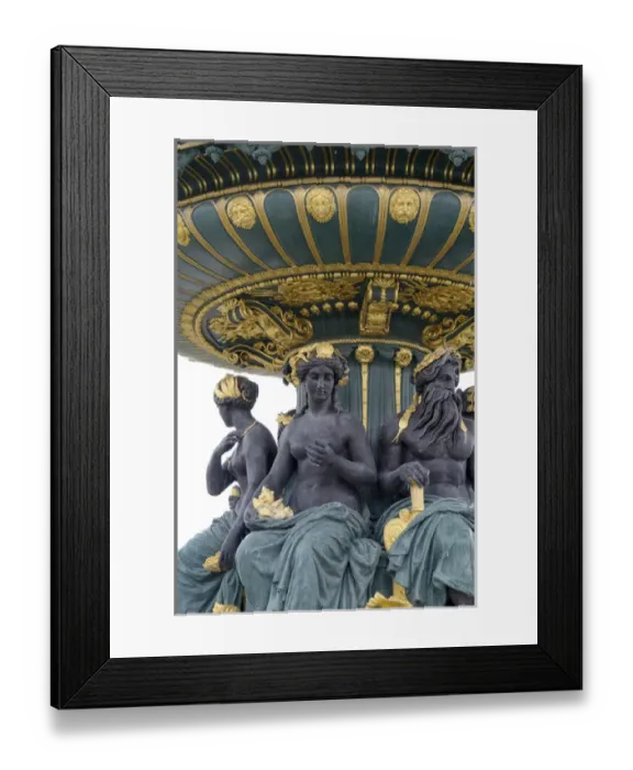 Framed Print : Europe, France, Paris. Place de la Concorde Fountain Framed Print : Europe, France, Paris. Place de la Concorde Fountain
