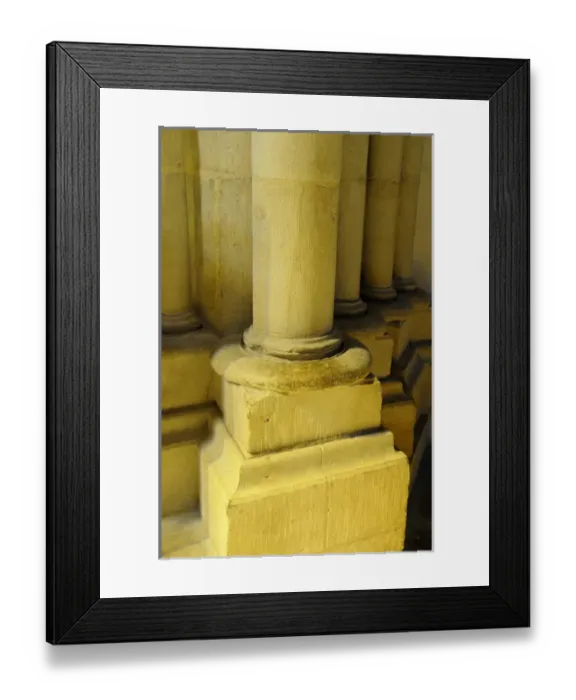 Framed Print : Europe, France, Burgundy, Nievre, Nevers. Stone column in yellow light, Nevers Cathedral Framed Print : Europe, France, Burgundy, Nievre, Nevers. Stone column in yellow light, Nevers Cathedral
