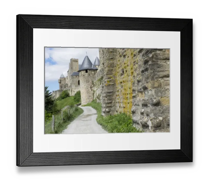 Framed Print : Europe, France, Languedoc-Roussillon, ancient fortified city of Carcassonne, UNESCO Framed Print : Europe, France, Languedoc-Roussillon, ancient fortified city of Carcassonne, UNESCO