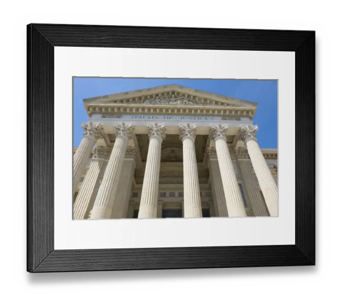Framed Print : France, Nimes, Palace of Justice. Completed in 1846 Framed Print : France, Nimes, Palace of Justice. Completed in 1846