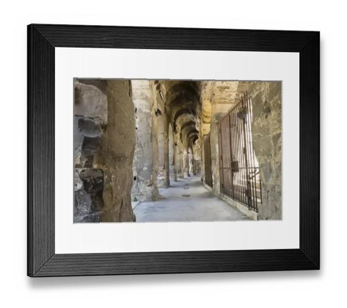 Framed Print : France, Nimes, Roman Amphitheater or arena built 70 AD. It was historically used for bull fighting Framed Print : France, Nimes, Roman Amphitheater or arena built 70 AD. It was historically used for bull fighting