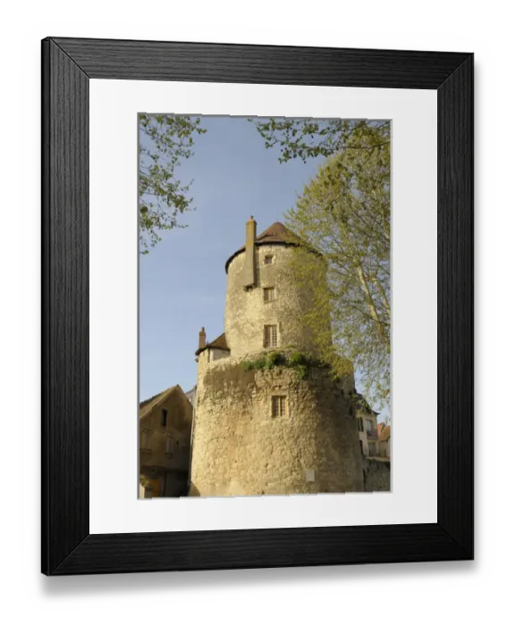 Framed Print : Europe, France, Burgundy, Nievre, Nevers. Promenade des remparts, Goguin Tower Framed Print : Europe, France, Burgundy, Nievre, Nevers. Promenade des remparts, Goguin Tower