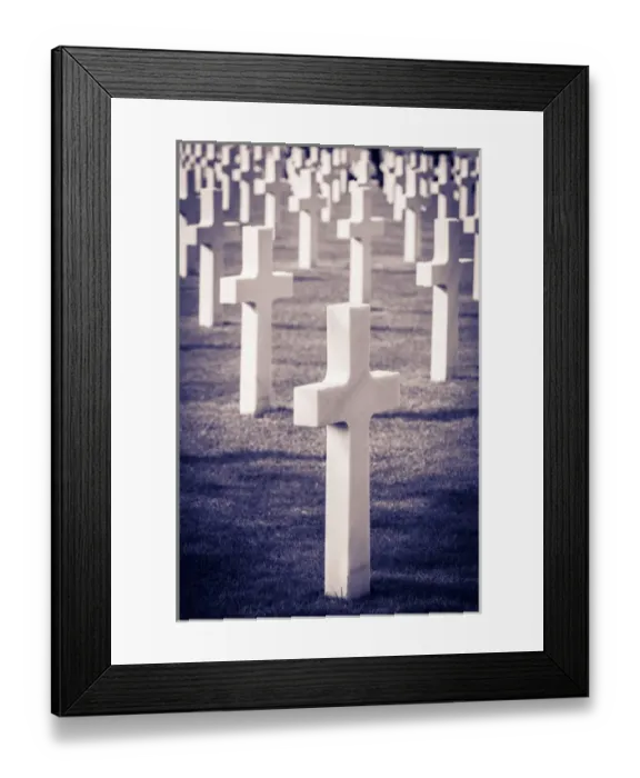 Framed Print : Graves at the American Cemetery, Omaha Beach, Colleville-sur-Mer, Normandy, France Framed Print : Graves at the American Cemetery, Omaha Beach, Colleville-sur-Mer, Normandy, France