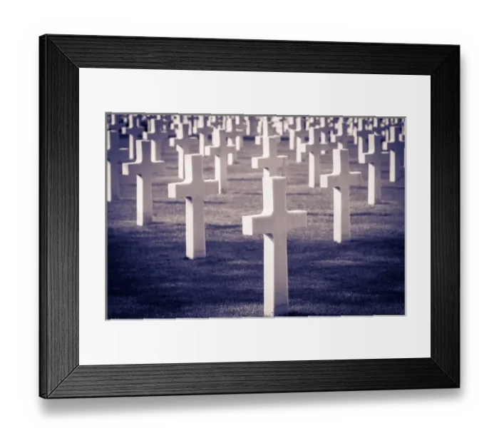 Framed Print : Graves at the American Cemetery, Omaha Beach, Colleville-sur-Mer, Normandy, France Framed Print : Graves at the American Cemetery, Omaha Beach, Colleville-sur-Mer, Normandy, France