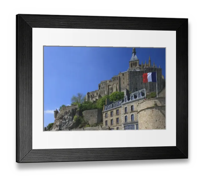 Framed Print : Mont Saint-Michel is an island commune in Normandy, France Framed Print : Mont Saint-Michel is an island commune in Normandy, France