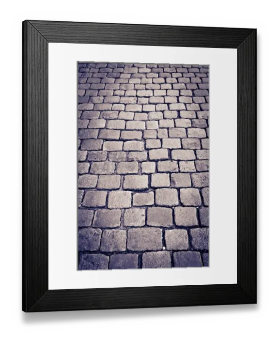 Framed Print : Cobblestone detail in old town Vieux Lyon, France (UNESCO World Heritage Site) Framed Print : Cobblestone detail in old town Vieux Lyon, France (UNESCO World Heritage Site)