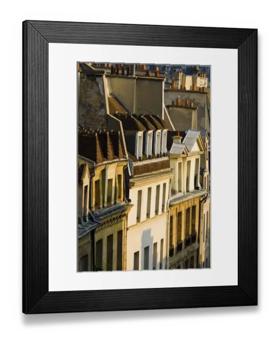 Framed Print : Morning light on houses in the Latin Quarter, Paris, France Framed Print : Morning light on houses in the Latin Quarter, Paris, France
