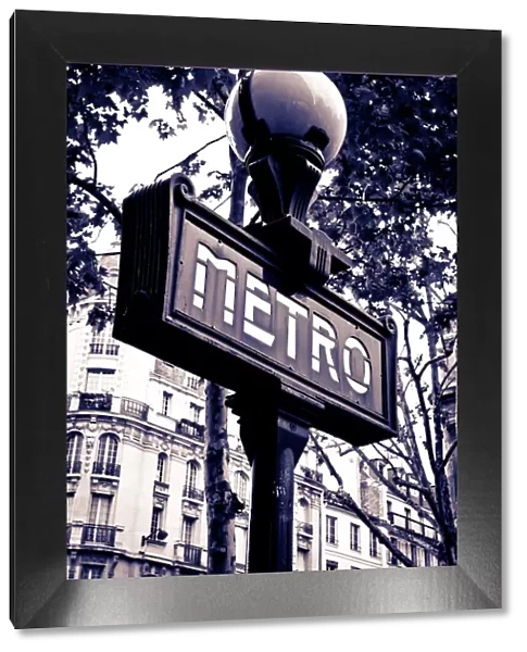 Metro sign, Paris, France