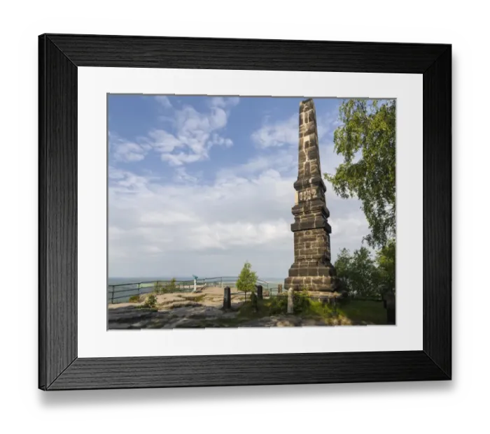 Framed Print : Elbe Sandstone Mountains (Elbsandsteingebirge) in the Saxon Switzerland NP (Saechsische