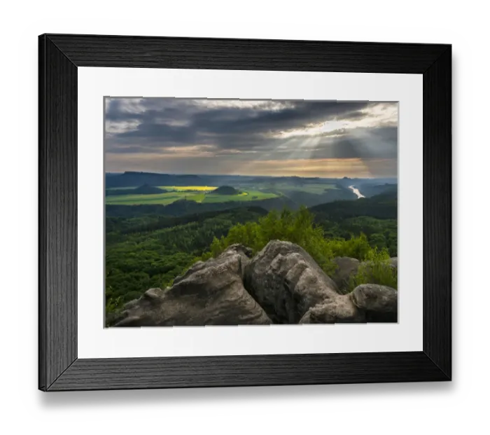 Framed Print : Elbe Sandstone Mountains (Elbsandsteingebirge) in the Saxon Switzerland NP (Saechsische Framed Print : Elbe Sandstone Mountains (Elbsandsteingebirge) in the Saxon Switzerland NP (Saechsische