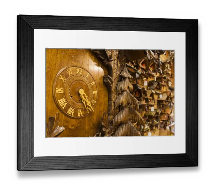 Framed Print : Germany, Baden-Wurttemburg, Black Forest, Triberg, cuckoo clocks for sale