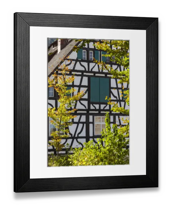 Framed Print : Germany, Baden-Wurttemburg, Black Forest, Triberg, town buildings