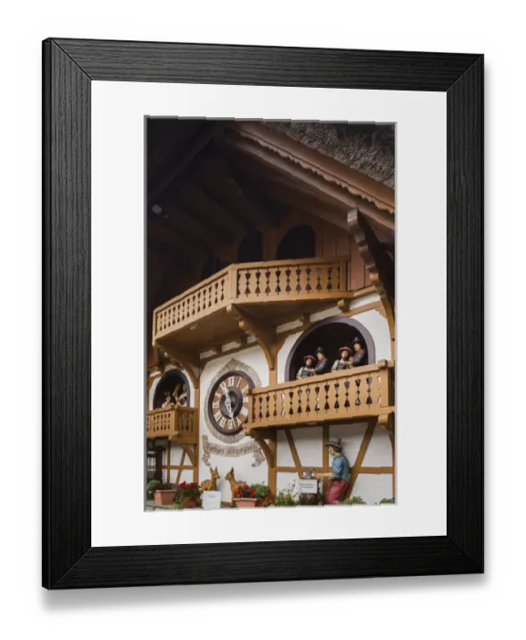 Framed Print : Germany, Baden-Wurttemburg, Black Forest, Triberg, large outdoor cuckoo clock