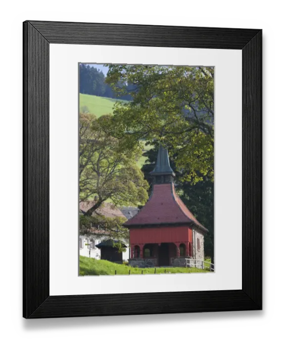 Framed Print : Germany, Baden-Wurttemburg, Black Forest, Neuhof, village chapel Framed Print : Germany, Baden-Wurttemburg, Black Forest, Neuhof, village chapel