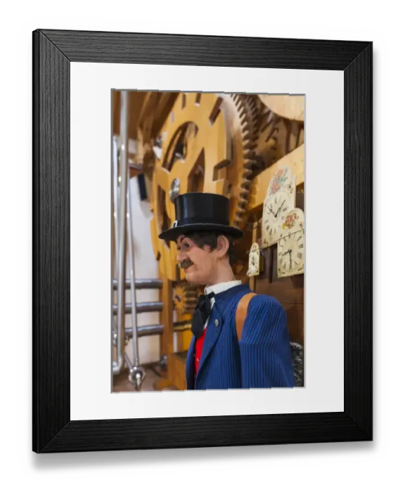 Framed Print : Germany, Baden-Wurttemburg, Black Forest, Triberg, interior mechanism of World s Framed Print : Germany, Baden-Wurttemburg, Black Forest, Triberg, interior mechanism of World s