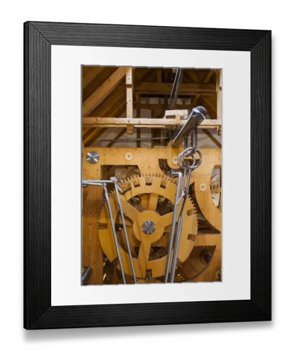 Framed Print : Germany, Baden-Wurttemburg, Black Forest, Triberg, interior mechanism of World s Framed Print : Germany, Baden-Wurttemburg, Black Forest, Triberg, interior mechanism of World s
