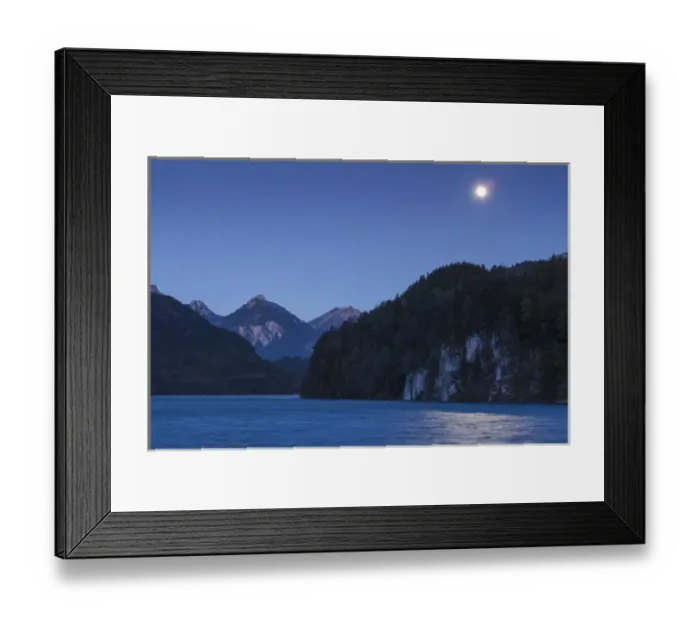 Framed Print : Germany, Bavaria, Hohenschwangau, Schloss Neuschwanstein castle area, Alpsee lake Framed Print : Germany, Bavaria, Hohenschwangau, Schloss Neuschwanstein castle area, Alpsee lake